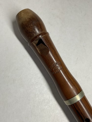 Ancienne flute bec bois - flute, À